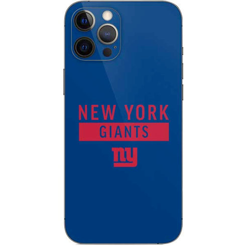 NFL New York Giants Blue Performance Series iPhone 12 Pro Max Skin